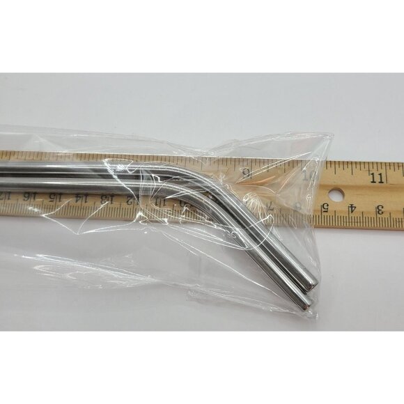 Nutribullet Stainless Steel Metal Straws Replacements 2-pack Factory Sealed New - Picture 2 of 3